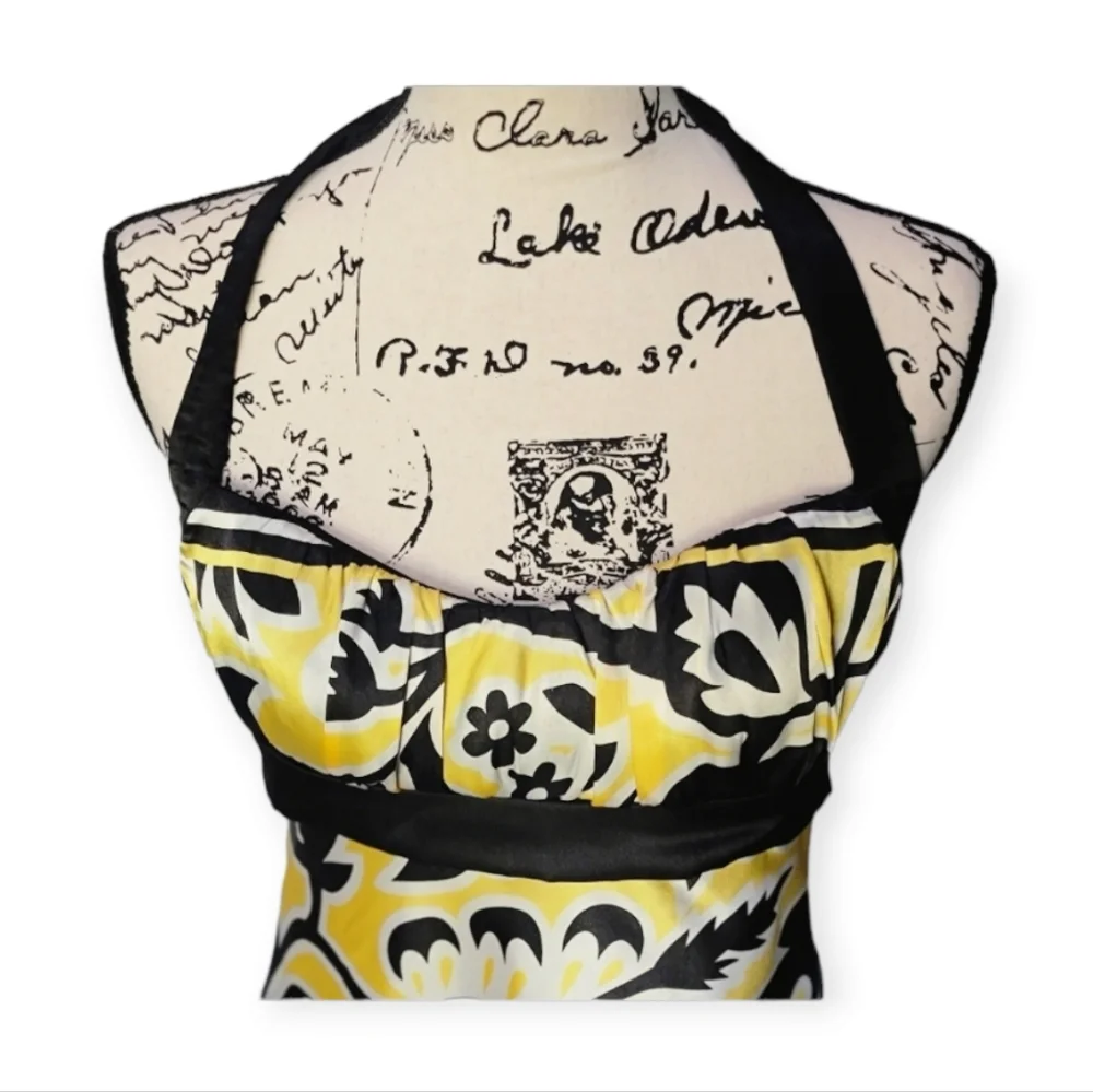 Handkerchief Vintage Venus Halter Tank Top - Picture 2 of 7